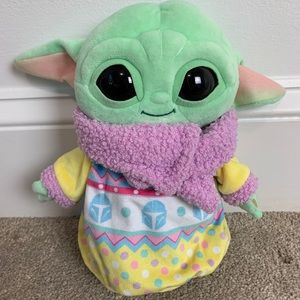 Star Wars The Mandalorian Grogu Easter Sweater Plush Baby Yoda